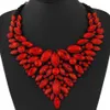 2020 Grandi Donne Collier Femme Collane con pendente Blu Rosso Giallo Rosa Dichiarazione Bijoux Nuovi gioielli in cristallo Girocollo Maxi Boho Vintage 244D