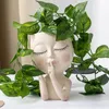 Planters POTS Flower Pot Whisping Girl Harts Nordic Style Green Plant Meat Balkony Decoration 231027