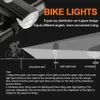Cykelbelysning USB -laddningsbar cykellampa med strålkastare och bakljus Enkla att installera 3 lägen för cykeltillbehör för cyklar 231027
