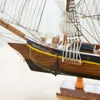 Modèle moulé sous pression assemblé 60 cm grand modèle de voilier en bois 3D artisanat jouets modèle de bateau à voile collectionner la décoration intérieure tuyau cadeau à un ami 231026