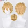 Catsuit Costumes 32 cm Hoshino Akuamarin OSHI No Ko Cosplay Orange Gold Rose Różowe włosy odporne na imprezę peruki anime + peruka