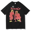T-shirty męskie nowe sicko urodzone z bólu Tshirt hip hop vintage rapu mężczyzn Kobiety moda harajuku koszulki