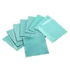 200pcs 8 8cm Silver Jewelry Tool Polishing Cleaning Wiping Cloth Opp Bags Individual Packing Microfiber Suede Fabric220h