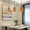 Pendant Lamps Led Glass Chandeliers Modern Dining Room Bedroom Kitchen Island Lamp Restaurant Lights Home Indoor Lighting Fixtures