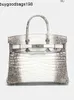 Himalayans Handbags Bags Handmade Designer Women 2024 New Crocodile Leather Higgrade Gloss Gongzhu Womens Handbag Large Nf8f