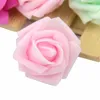 Dekorativa blommor 20st/parti 4 cm mini konstgjorda pe skum rose blommhuvud bröllop hem dekoration handgjorda diy jul falska bollhantverk