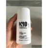 Shampoo Conditioner K18 Leave-In Molecar Repair Haarmaske gegen Schäden durch Bleichmittel 50 ml Drop Delivery Produkte Pflege Styling Dhfnw