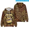 Heren Hoodies Vintage Etnische Tribal 3D Print Oversized Dames/Mannen Hoodie Sweatshirt Streetwear Hip Hop Pullover Capuchon Grappige Kleding