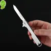 Coltello artistico in acciaio inossidabile Lama affilata sostituibile Coltello pieghevole per taglio della carta Portachiavi portatile Coltello per apertura Express Box