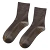 Chaussettes pour hommes 5 paires printemps coton manches moyennes pour hommes et femmes absorbent la sueur tout blanc noir haute qualité style coréen