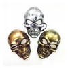 Máscaras de festa Halloween Adts Skl Máscara Plástico Fantasma Horror Gold Sier Face Uni Masquerade Prop DBC Drop Delivery Home Garden Festivo Supp Dhxfc