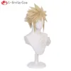 Trajes de catsuit de alta qualidade anime final fantasia vii nuvem conflito cosplay traje resistente ao calor cabelo sintético perucas masculinas + peruca boné