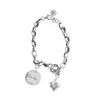 Chain VENTFILLE 925 Sterling Silver Thai Bracelet for Women Vintage Geometric Heart Love Lucky Punk Jewelry Dropship 231027