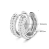 2023 New Trend Manufacturer 925 Silver 14k Gold Engagement Wedding 0.8ct Moissanite Big Diamond Hoop