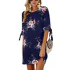 Femmes robe d'été Boho Style imprimé fleuri en mousseline de soie robe de plage tunique robe d'été en vrac Mini robe de soirée robes grande taille 5XL 210417249v