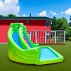 Tobogãs infláveis de pista dupla com piscina Rocky Mountain Ultra Croc Water Park Castelo para crianças Brinquedos infantis Playhouse Brincar ao ar livre divertido aniversário pequenos presentes