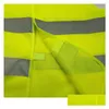 Reflective Safety Supply Wholesale High Visibility Working Construction Vestwarning Trafficworking Vest Green Safetyclothing Drop De Dh5Ed