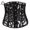 TOPMELON Underbust Corset Wachten Trainer Steampunk Bustier Gothic Corselet Sexy Corset Vrouwen Mode Bloemen Transparent241u