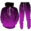 Ensembles de vêtements Sweat Costumes 3D Imprimer Scorpion Sweat À Capuche Survêtement Pour Hommes 2 Pièces Ensemble enfants Sportwear Hommes Femmes Unisexe Vêtements Costume 231027