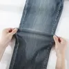 Jeans pour femmes GUUZYUVIZ 2023 Automne Hiver Stretch Taille haute Jambe large Slim Drop Pantalon droit étroit