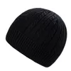 Ball Caps Men's And Women's Autumn Winter Knitted Yarn Melon Cap Warm Fleece Flanged Hat Gloves