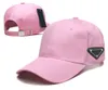 Mężczyźni Kobiety Baseball Cap Sports Nowy projektant Casquette Womens Summer Outdoor Busket Caps Hats Triangle Prad Letters Wysokiej jakości hurtowy p-1