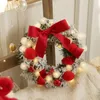 Fiori decorativi QWE123 Ghirlanda sospesa 30 luci a LED Ghirlande decorative da 11,8 pollici per uffici Natale