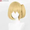 キャットスーツコスチュームアニメハイキュウコスプレ30cm短いゴールデンかわいい暑さ耐性合成ヘアヤチヤチhitokaウィッグ +ウィッグキャップ