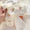 Vrouwen Sokken Meisje 5 Witte Katoenen Set Voor De Zomer Japanse Leuke Lente Lolita Korte Mooie Ruche Zoet