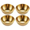 Тарелки для посуды 4 шт. 2 шт. Нержавеющая сталь Золотой соус Закуска Сервировочные наборы для приправ Поднос для специй Кухонная посуда 231026