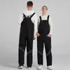 Skifahren Hosen Ski Frauen Männer Winter Baumwolle Thermische Overalls Hosen Outdoor Wasserdicht Atmungsaktiv Snowbaording Strap