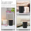 Candle Holders 4 Pcs Bed Room Decor Tea Light Holder Glass Personalized Gifts Votive Wood Scented Tins Home