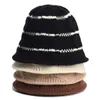 Szerokie brzegowe czapki wiadra czapki liczebne czapkę kaset hat japońskie miękkie dzianiny Koreańskie dzianiny zimowe ciepłe czapkę gęstwa basenowa czapka wełna czapka zimowa 231027