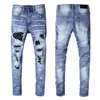 Men Designer Jean Mens Robin Jeans Men's Ripper Skinny fit Distressed Stretch Denim Pants Patchwork size 28-40