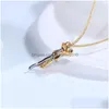 Pendant Necklaces Trendy Couple Hing Necklace Exquisite Gold Sier Color Lovers Women Fashion Chokers Love Witness Jewelry Drop Deliver Dh9Ze