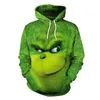 Erkek Hoodies Nasıl Çalınma Noel Cosplay Kostümü 3D Baskı Yetişkin Unisex Sweatshirt Hoodie Ceket Kapşonlu Hediye