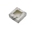 Wrap Prezent 24PCS Paper Wedding Favor Box Kraft Cookies Candy Pvc Windows Boxes