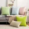 Housse de coussin en velours côtelé, couleurs, pour canapé, literie, style Boho, décoration de maison