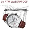 기타 시계 Lige Watches Men Top Brand Luxury Casual Leather Quartz Men Watch Man Business Clock Male Sport Waterproof Date Chronograph 231026