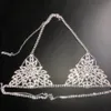 Stonefans New Sexy Rhinestone Body Chain Harness Jewelry for Women Charm Bling Body Bikini Chain Bralette Underwear Jewelry2289