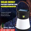 Lanterne portatili Tenda da campeggio esterna Lampada da lanterna a ricarica rapida solare/USB Faro da notte impermeabile