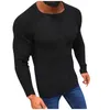 Maglioni da uomo 2023 T-shirt di marca Lycra cotone a maniche lunghe da uomo T-shirt in puro colore casual uomo manica uomo T-shirt per uomo