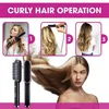 Hair Straighteners Multifunctional Straightener Brush Negative Ion Straightening Comb 2 In 1 Curler for Curly 231027