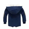 Giubbotti 2023 Autunno Inverno Bambini Parka Ragazzi Tuta sportiva Cappotto caldo con cappuccio Giacca di cotone spesso Abbigliamento per bambini Vestiti per ragazze 3-14 anni