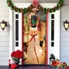 Juldekorationer Santa Claus Snowman Banner Merry ChultanCoration for Home Xmas Gifts Christmas Door Decor Navidad Happy Year 2024 231027