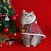 Abbigliamento per cani Pet Christmas Dress Up Vestiti per cani Vestiti per trasformazione di animali domestici Tuta da combattimento per gatti Mantello natalizio Vestiti per cuccioli Pet Dress Up 231027