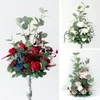 Bouquet de fleurs décoratives, Guide de route de mariage, fournitures artisanales de fête pour cérémonie d'anniversaire