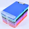 Filing Supplies A4 Plastic Storage Clipboard File Box Case Document File Folders Clipboard Writing Pad Stationery Office Supplies 231026