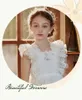 Girl Dresses Cute Flower For Wedding Big Bow Appliques Lace Little Pageant Gowns Girls First Communion Weddings