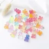 YEYULIN 100 pièces bonbons ours mignon résine breloques bricolage Patch résultats gommeux boucles d'oreilles porte-clés collier pendentif bijoux décor accessoire 21994